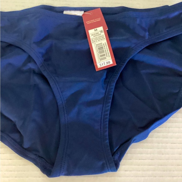 3/$20 Merona swimming suit hipster bikini bottoms navy blue - Picture 3 of 6